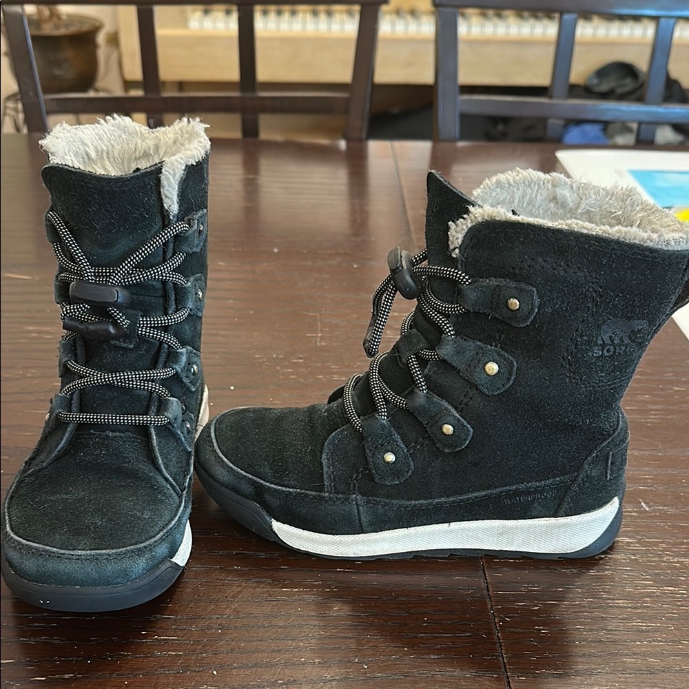 Sorel Kids Black Winter Boots